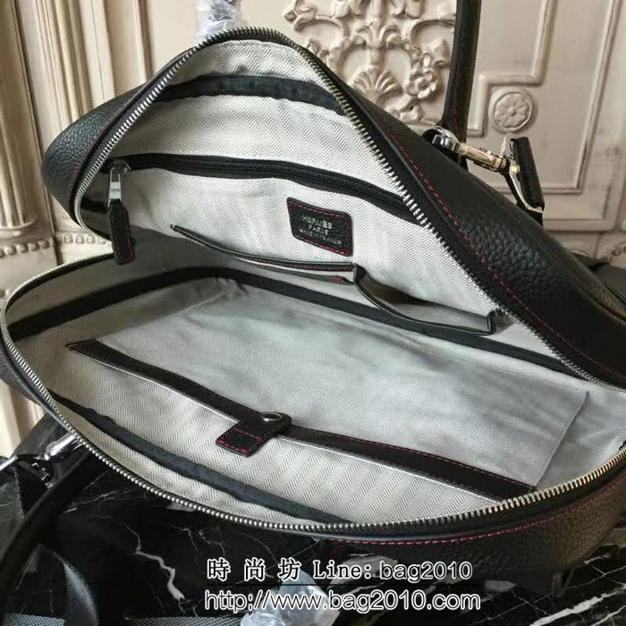 HERMES愛馬仕 最新款 原版牛皮 經典時尚 男士公事包 可手提斜挎 8825-1 JD1215